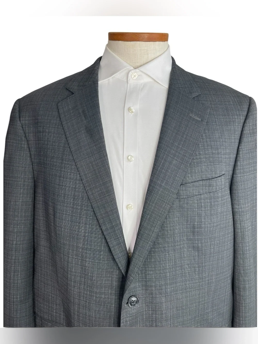 Peter Millar Men’s Gray Wool Blazer Sport Coat 2 Button Jacket Sz 48T Windowpane
